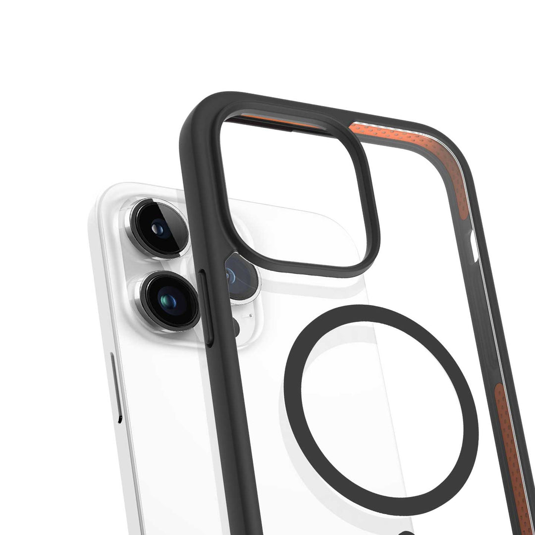 CASETiNO Protective Clear Magsafe Black Case for iPhone 14 Pro Max