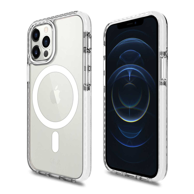 iPhone 12 Pro Max Clear Magsafe Case White