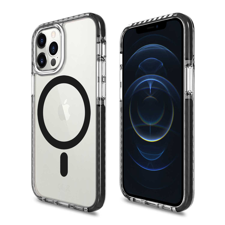 iPhone 12 Pro Max Clear Magsafe Case Black