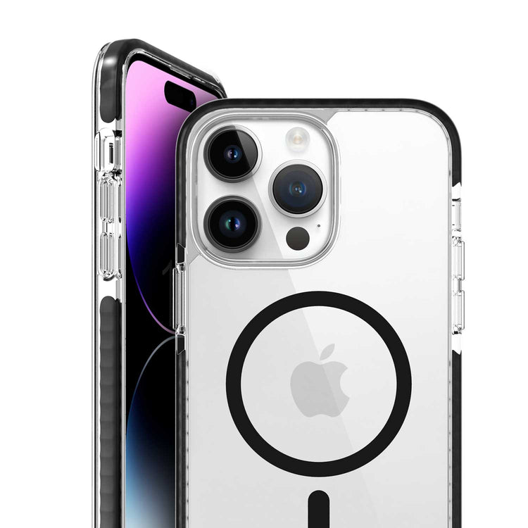 iPhone 14 Pro Max Clear Magsafe Case Black