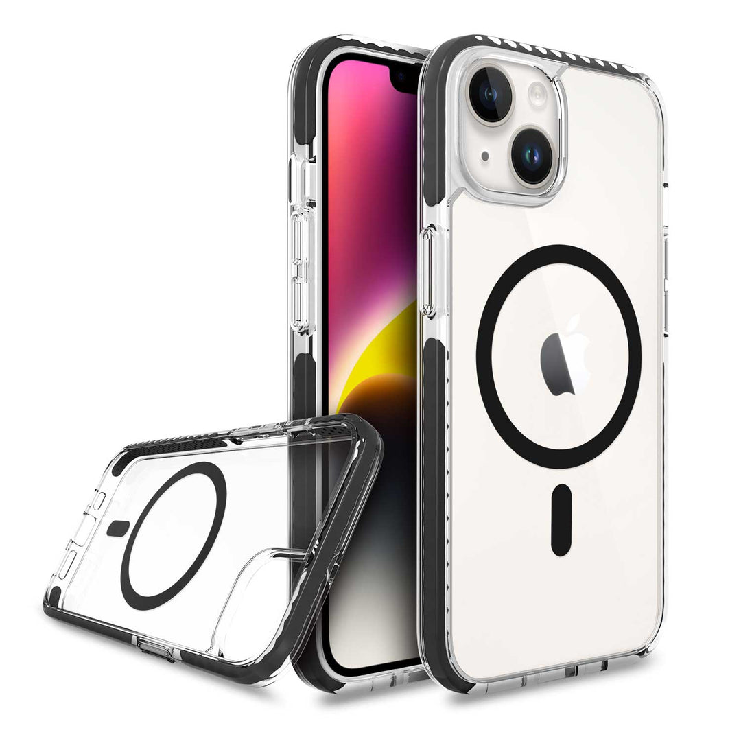 iPhone 14 Plus Clear Magsafe Case Black