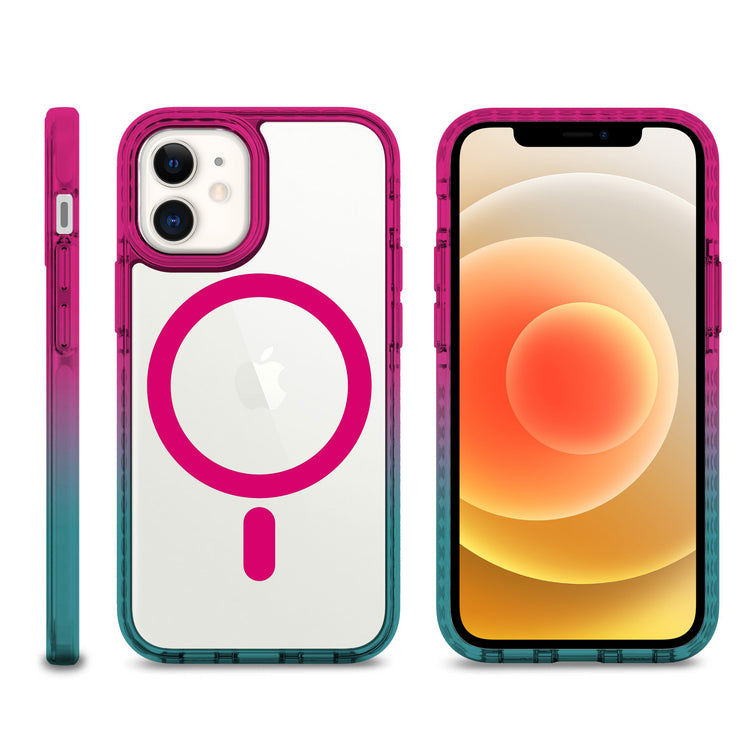 iPhone 12 Clear Magsafe Case Pink