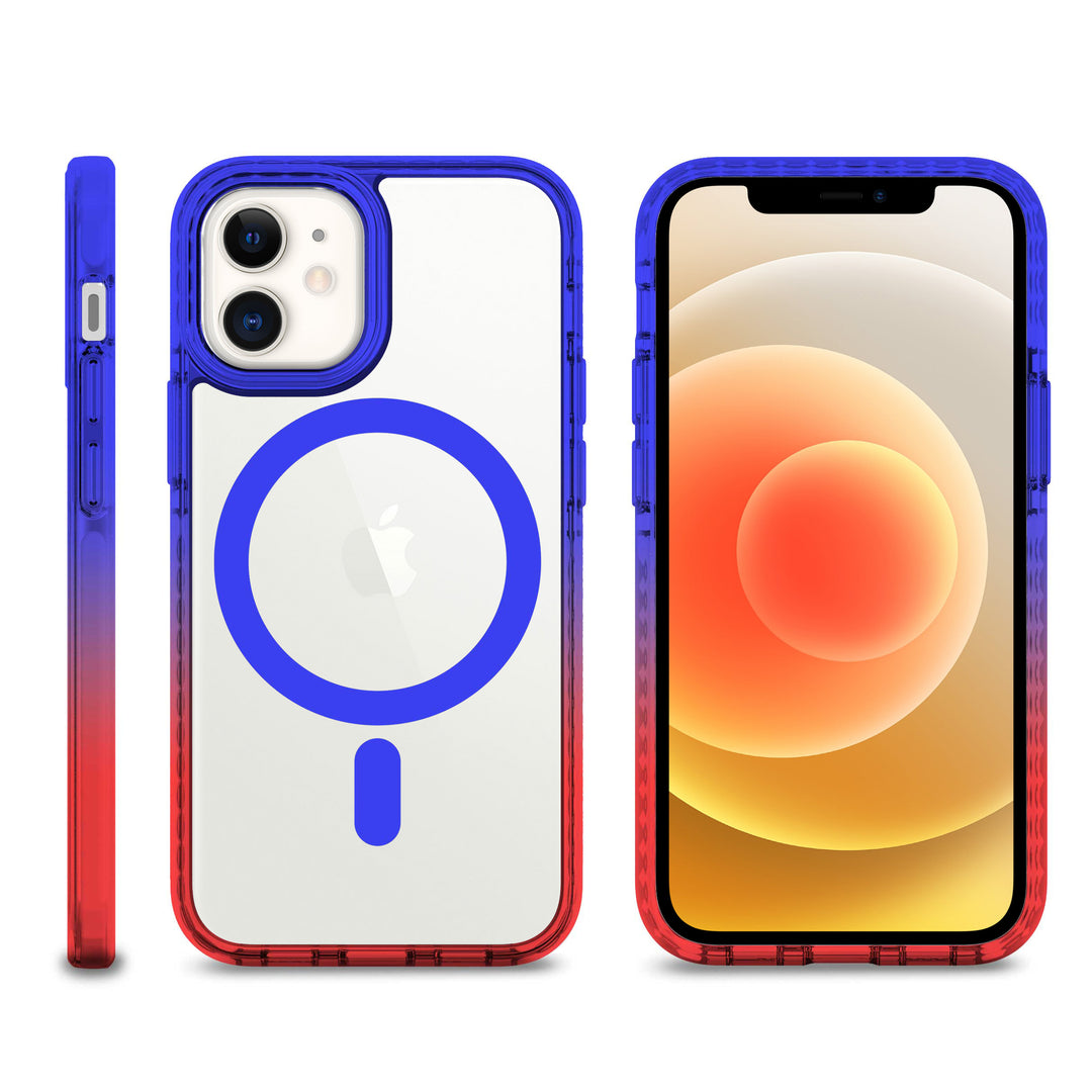 iPhone 12 Clear Magsafe Case Blue