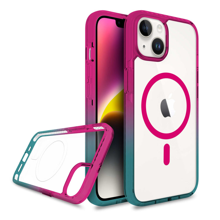 iPhone 14 Clear Magsafe Case Pink
