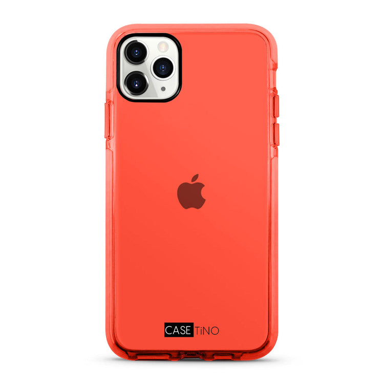 iPhone 12 Pro Max Clear Case - Red
