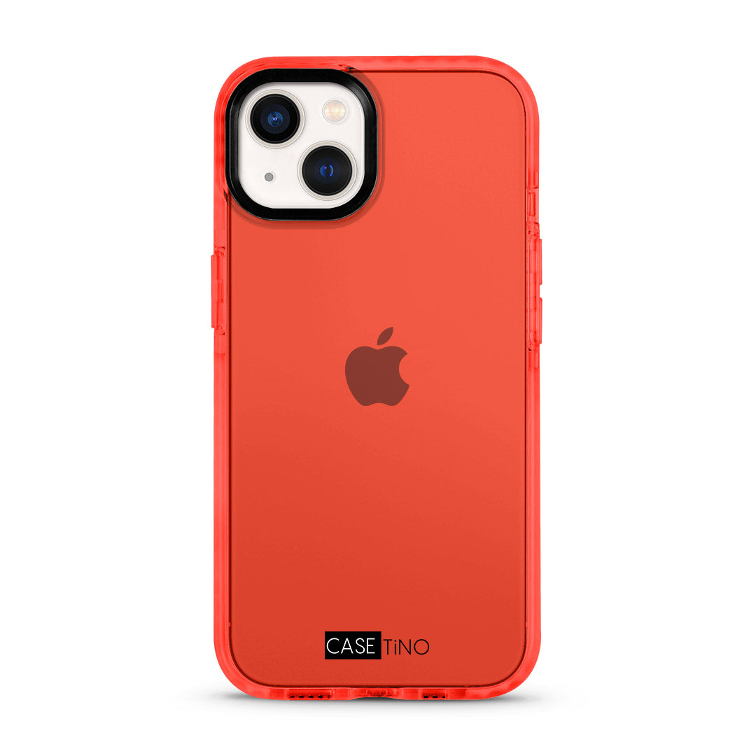 iPhone 14 Clear Case Red
