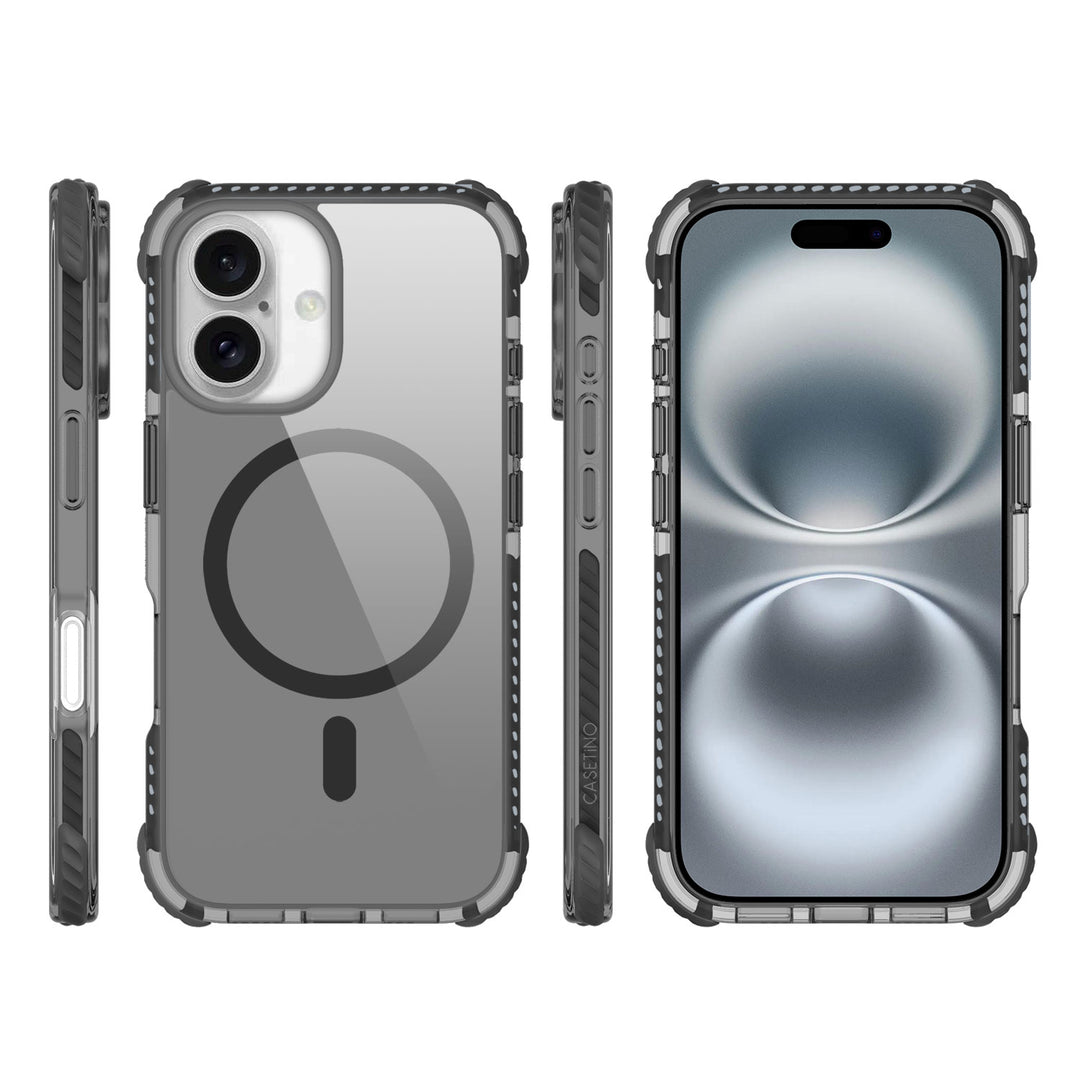 CASETiNO Ultra Impact Midnight Black case for iPhone 16 & 16 Plus