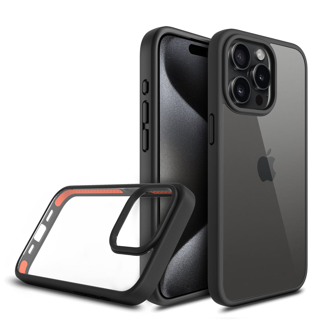 Non MagSafe Klasik Case on iPhone 15 Pro Max Black